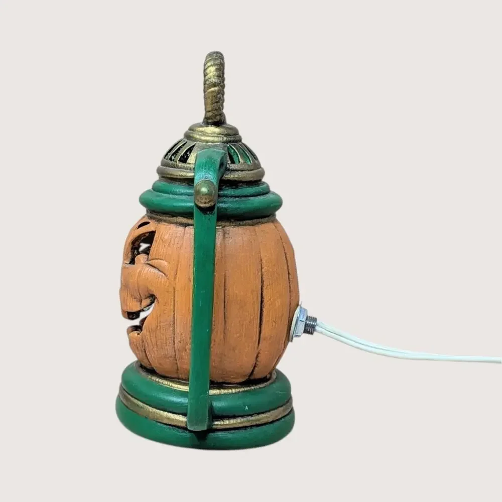 Vintage Ceramic Jack O' Lantern Halloween Light